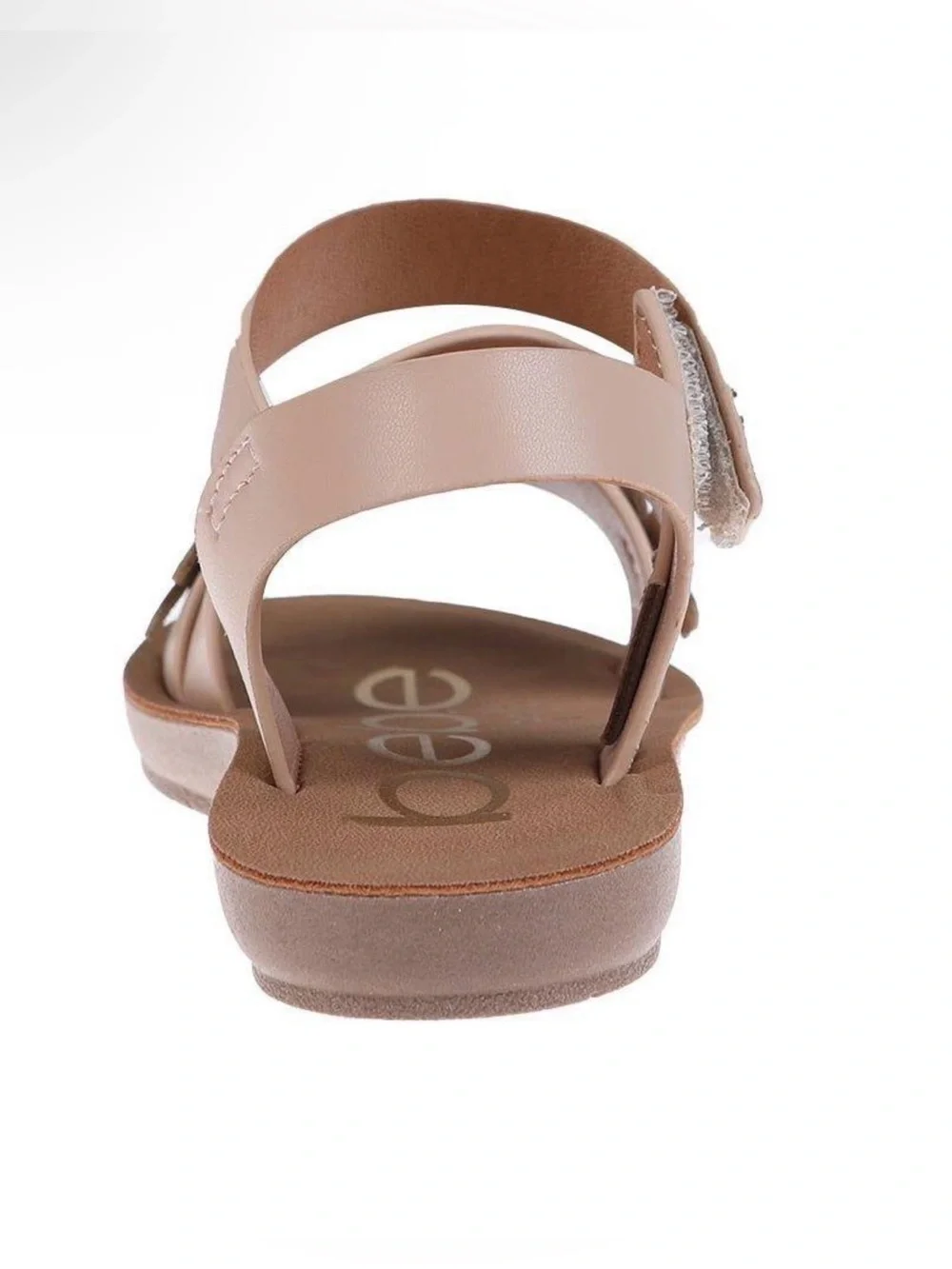 Bebe Toddler Girls Beige Floral Strap Sandal Size 7